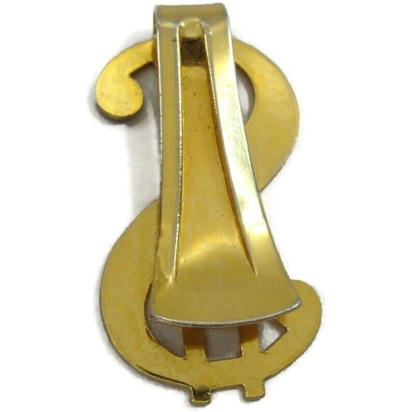 Vintage $ Dollar Sign Money Clip Men Wallet ID Credit Card Holder - Picture 3 of 6